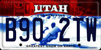 UT license plate B902TW