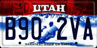 UT license plate B902VA