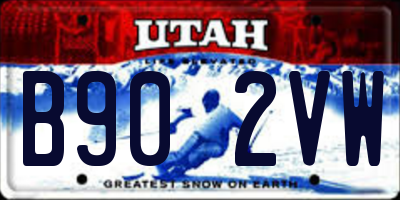 UT license plate B902VW