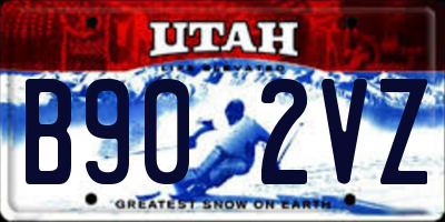 UT license plate B902VZ