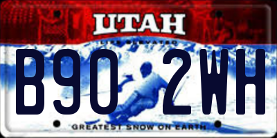 UT license plate B902WH