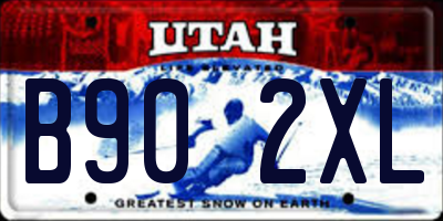 UT license plate B902XL