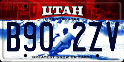 UT license plate B902ZV