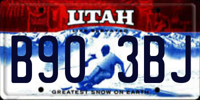 UT license plate B903BJ