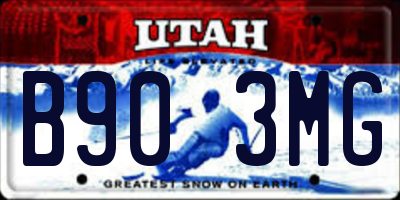 UT license plate B903MG