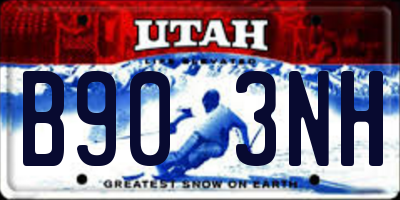 UT license plate B903NH