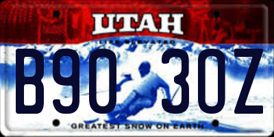 UT license plate B903OZ