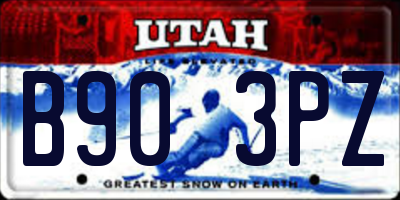 UT license plate B903PZ