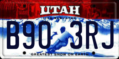 UT license plate B903RJ