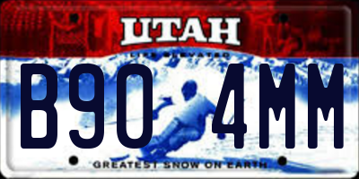 UT license plate B904MM