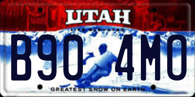 UT license plate B904MO
