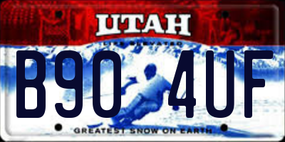 UT license plate B904UF