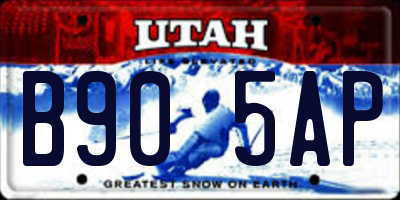 UT license plate B905AP