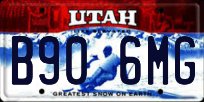 UT license plate B906MG