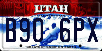 UT license plate B906PX