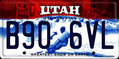 UT license plate B906VL