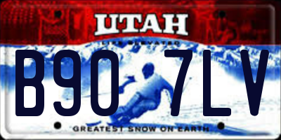 UT license plate B907LV