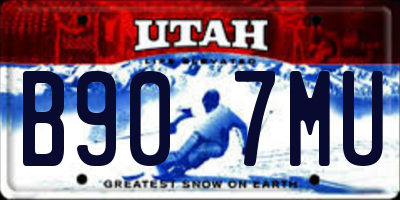UT license plate B907MU