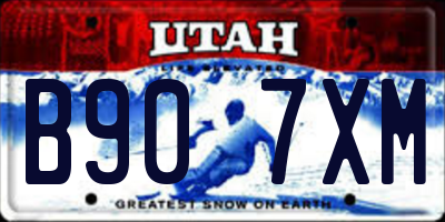 UT license plate B907XM