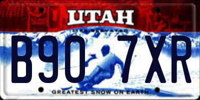 UT license plate B907XR