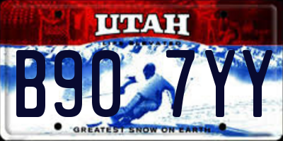 UT license plate B907YY