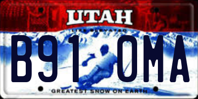 UT license plate B910MA