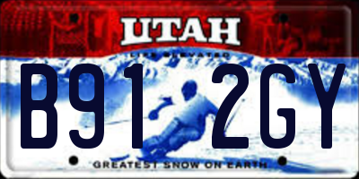 UT license plate B912GY
