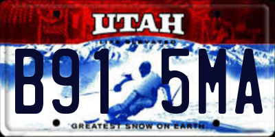 UT license plate B915MA