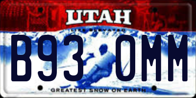 UT license plate B930MM
