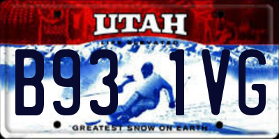 UT license plate B931VG