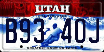 UT license plate B934OJ