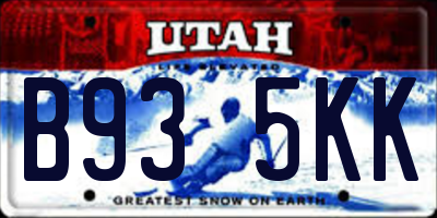 UT license plate B935KK