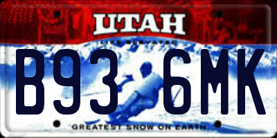 UT license plate B936MK