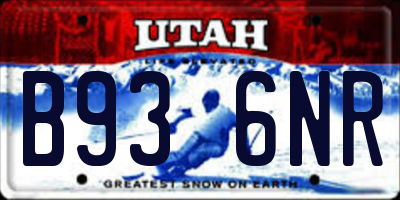 UT license plate B936NR