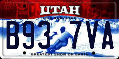UT license plate B937VA
