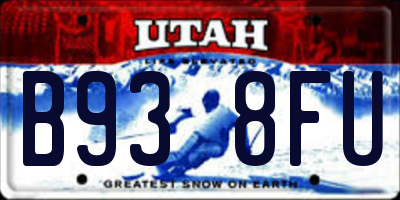 UT license plate B938FU