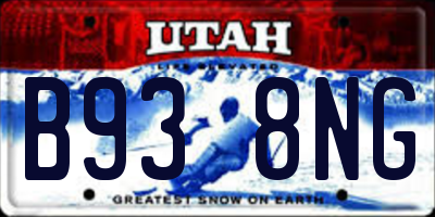 UT license plate B938NG