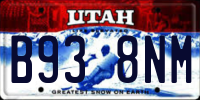 UT license plate B938NM