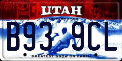 UT license plate B939CL