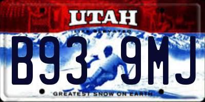 UT license plate B939MJ