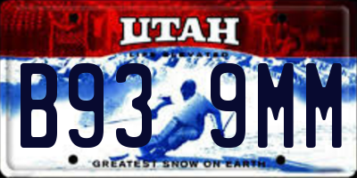 UT license plate B939MM