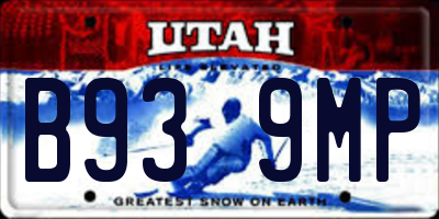 UT license plate B939MP