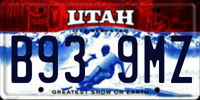 UT license plate B939MZ