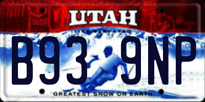 UT license plate B939NP