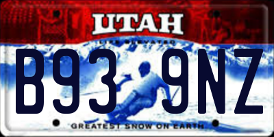 UT license plate B939NZ