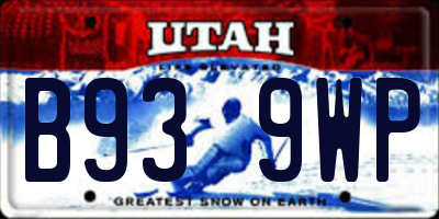 UT license plate B939WP