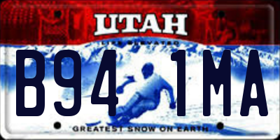 UT license plate B941MA