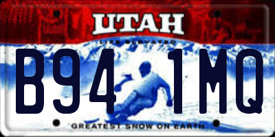 UT license plate B941MQ