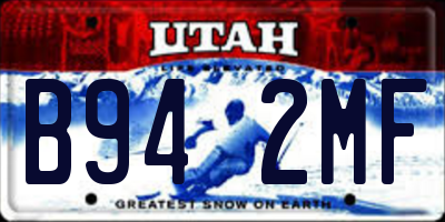 UT license plate B942MF