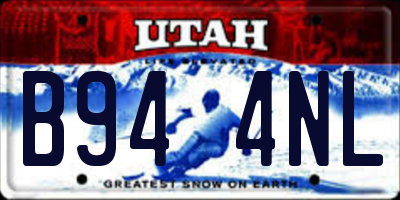 UT license plate B944NL